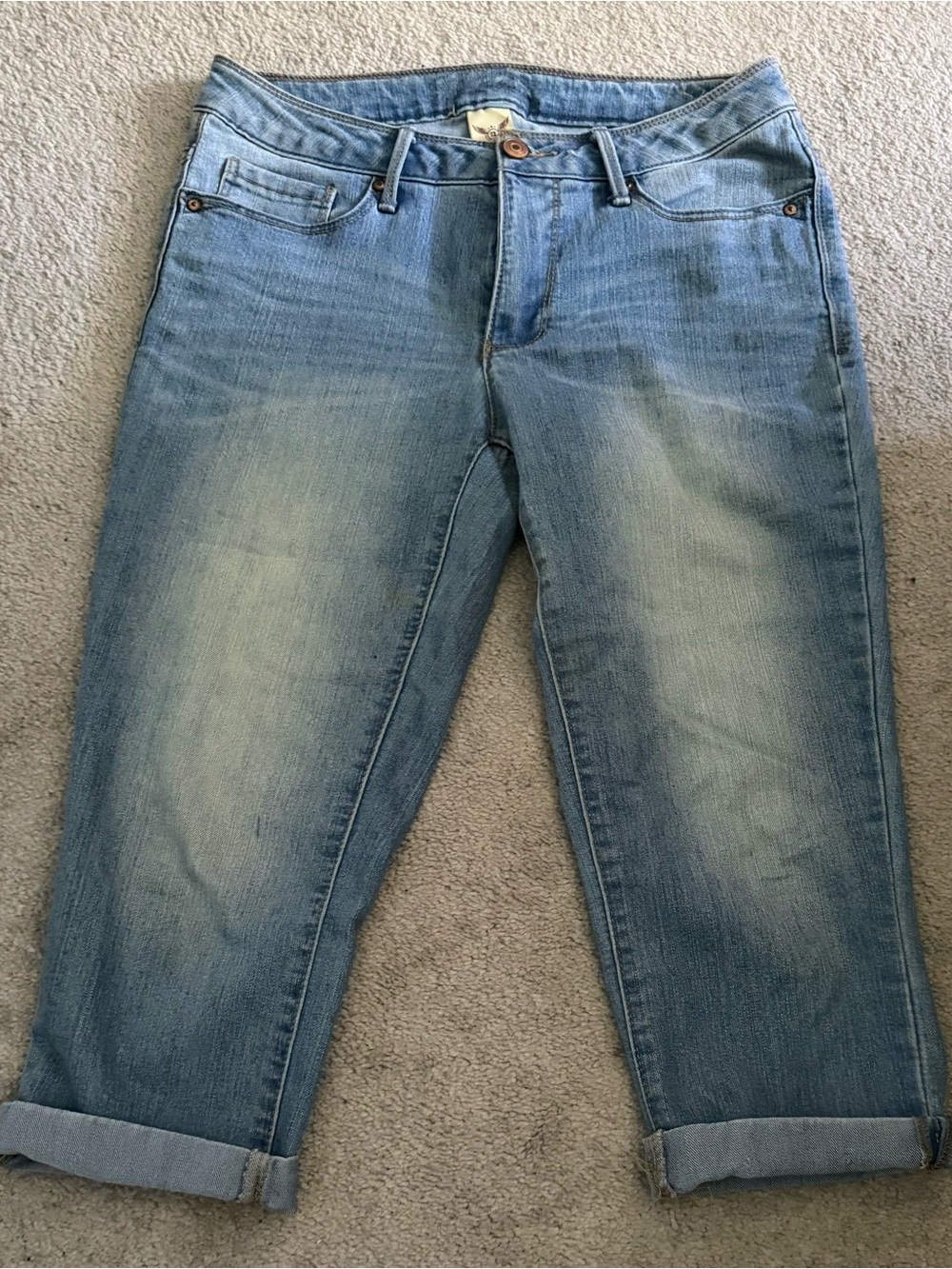 Faded Glory Light Blue Capri
